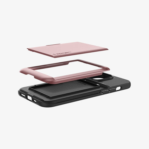 ACS04835 - iPhone 14 Pro Max Case Slim Armor CS in black showing the back
